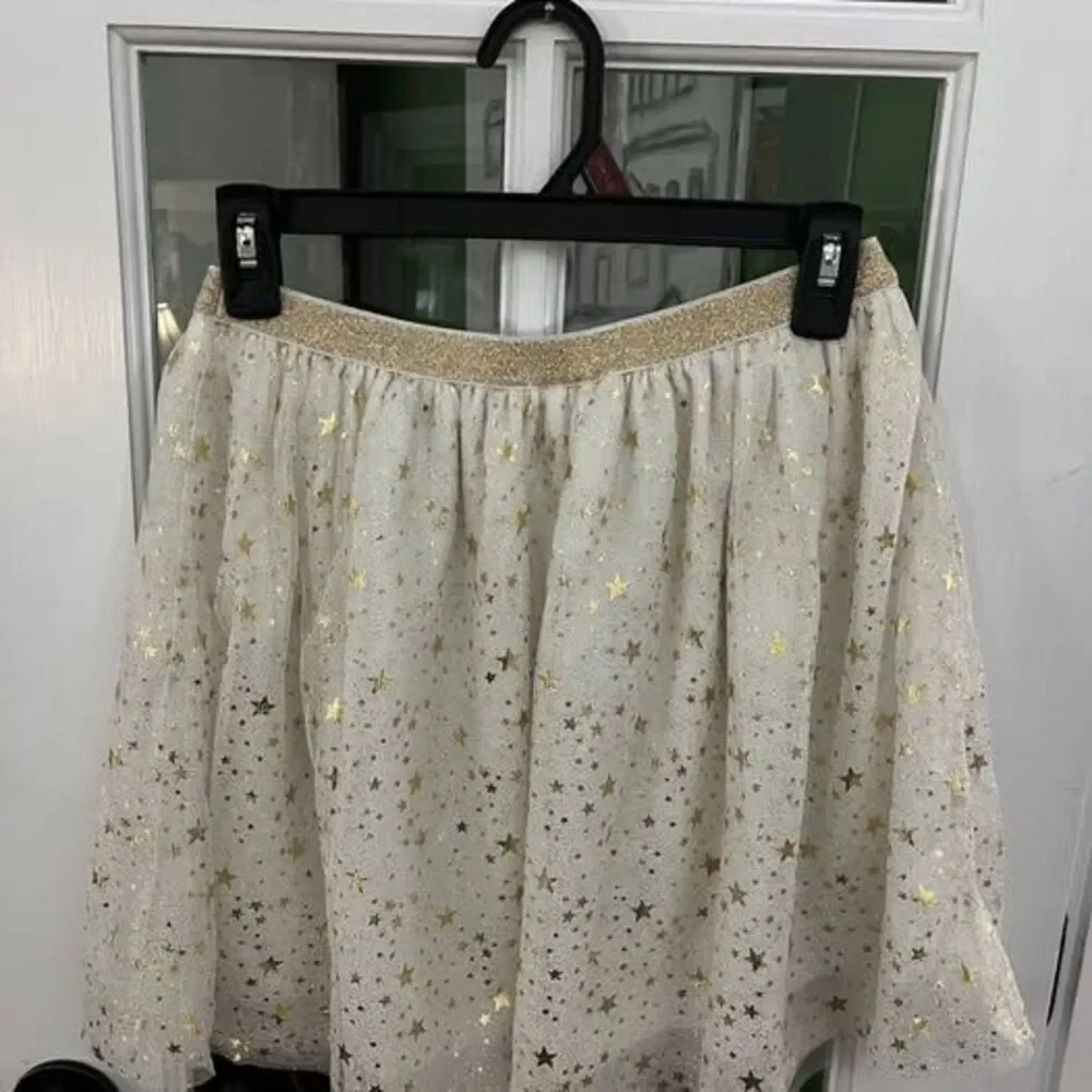 The Children's Place Girls Gold Star Tulle Skirt Size 14 XL
